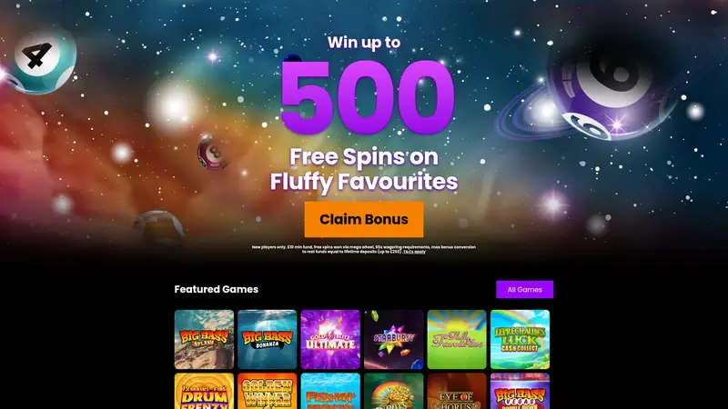 Stargaze Bingo - homepage (desktop)