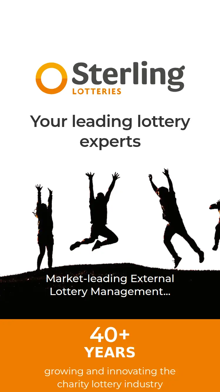 Sterling Lotteries - homepage (mobile)