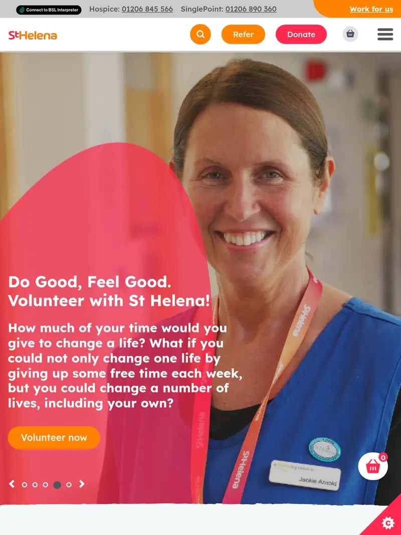 St Helena - homepage (tablet)