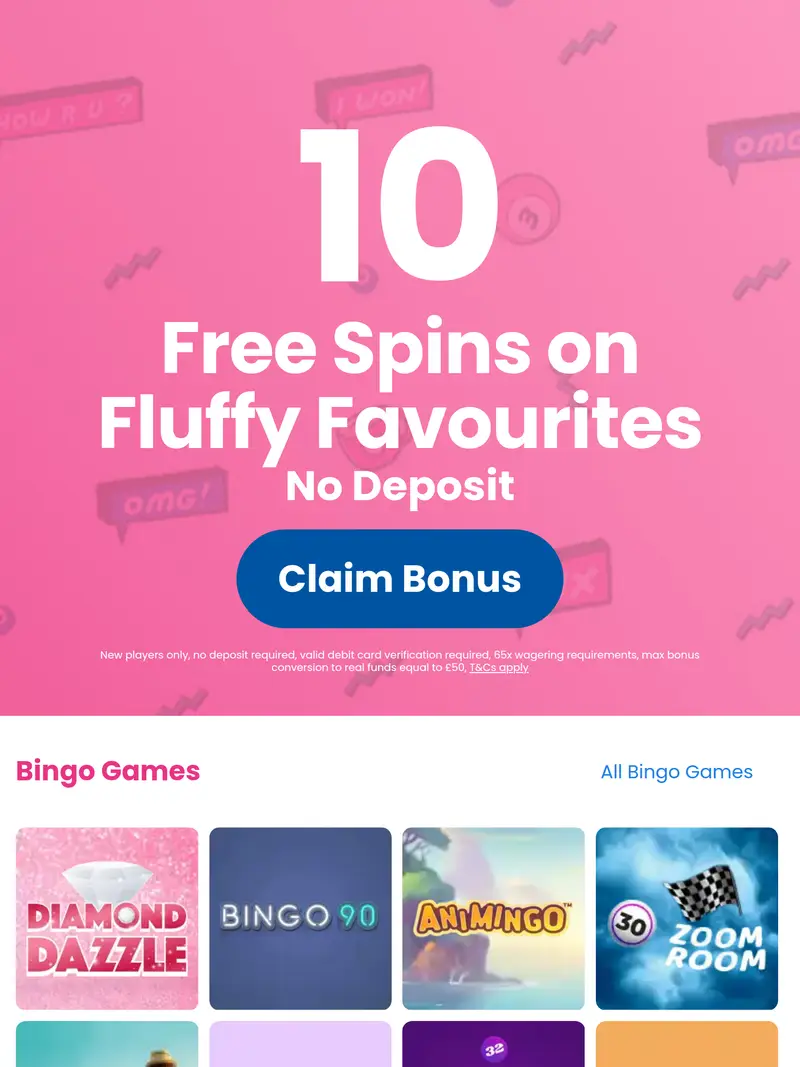 Take a Break Bingo - homepage (tablet)