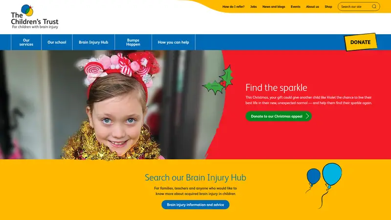 The Children's Trust - homepage (desktop)