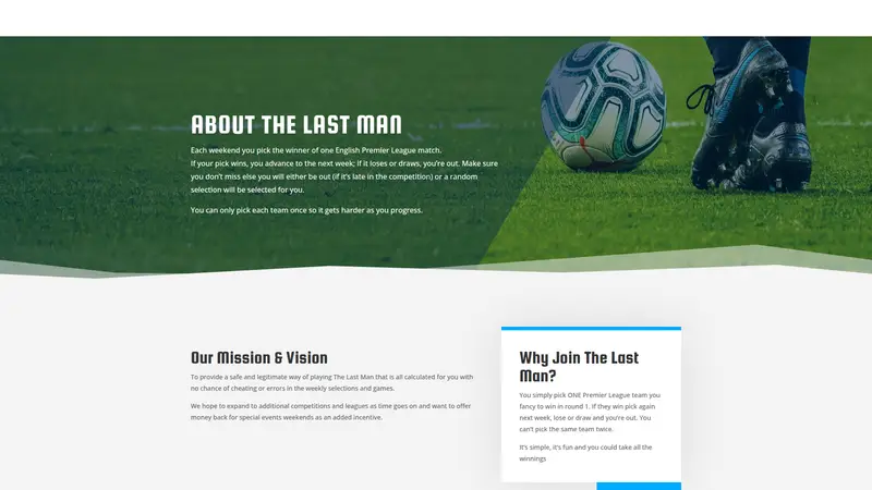 The Last Man - homepage (desktop)