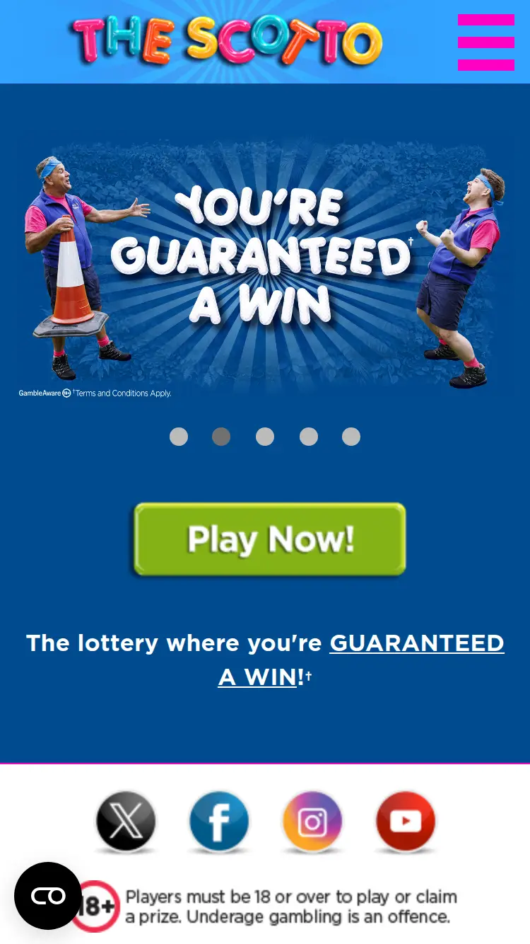 The Scotto - homepage (mobile)