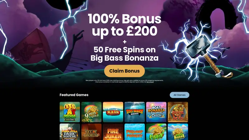 Thor Slots - homepage (desktop)