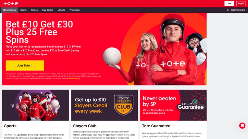 Tote - homepage (desktop)