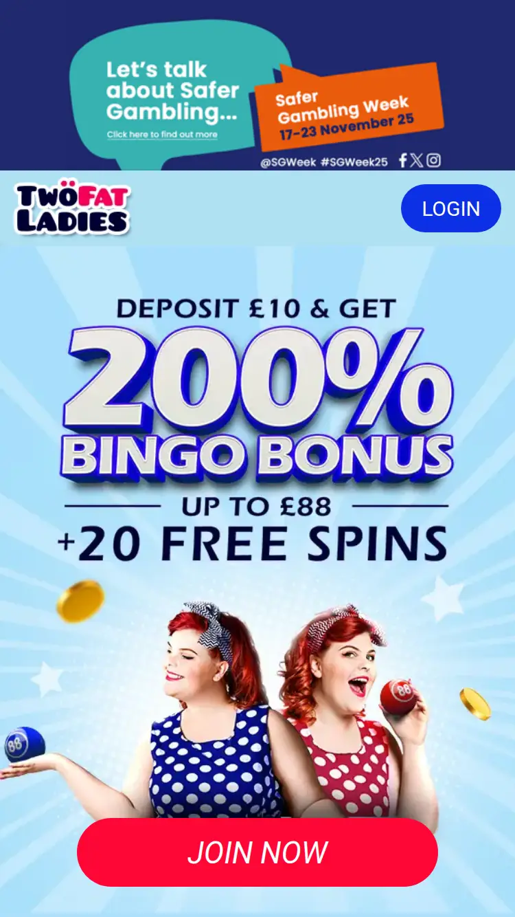 Two Fat Ladies - homepage (mobile)