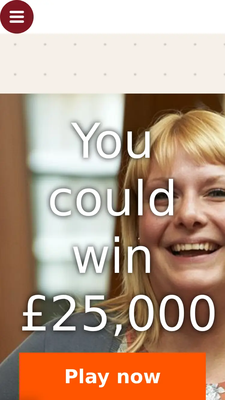 Maggies Weekly Lottery - homepage (mobile)