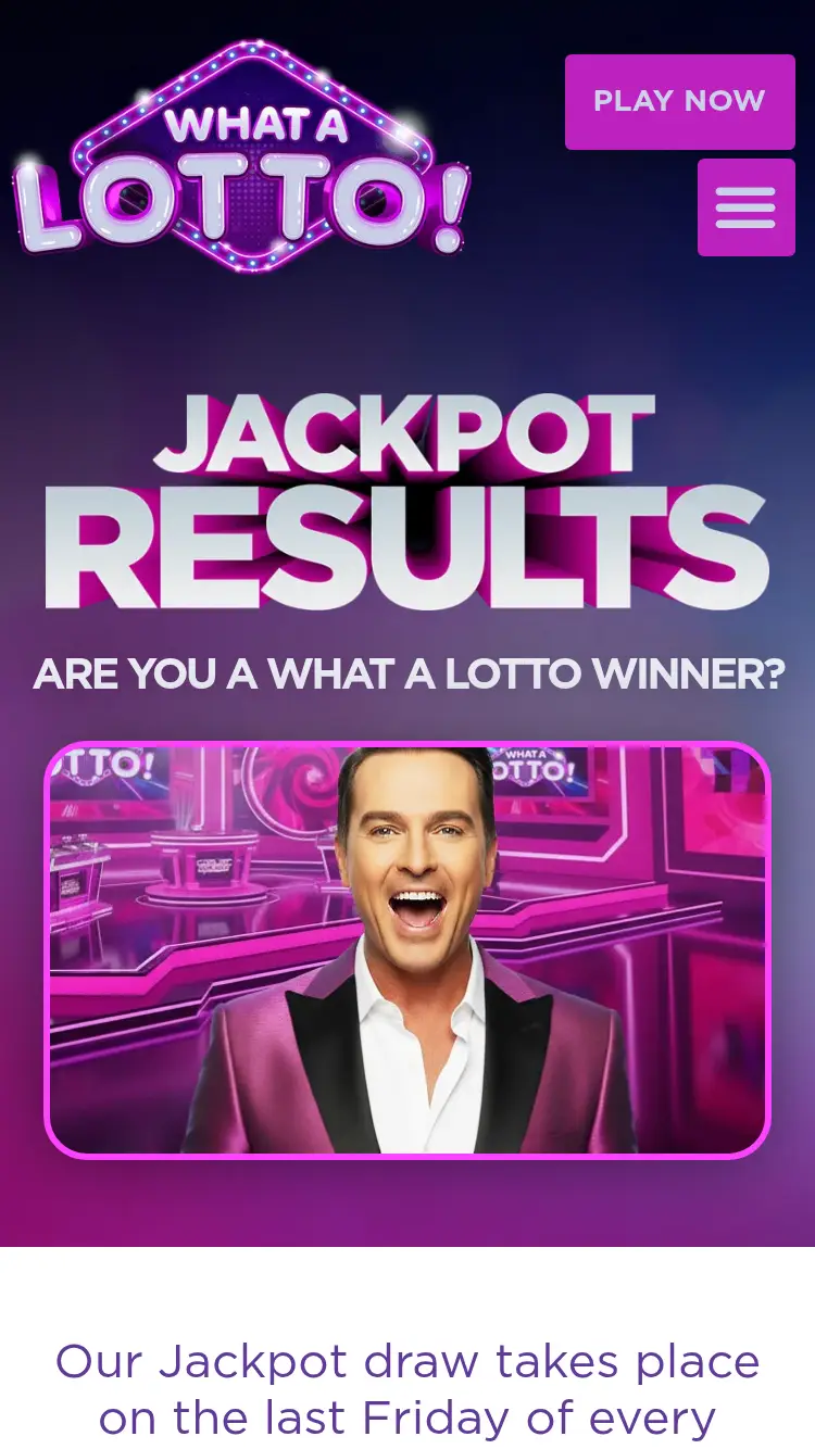 What A Lotto - results (desktop)
