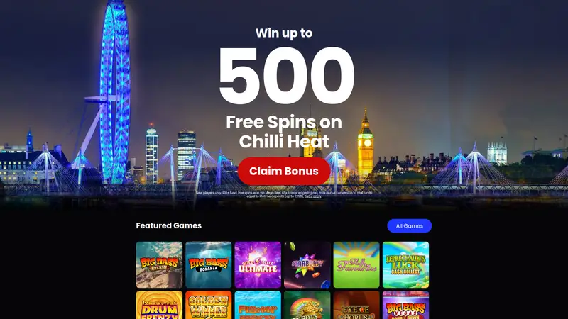 Win British - homepage (desktop)