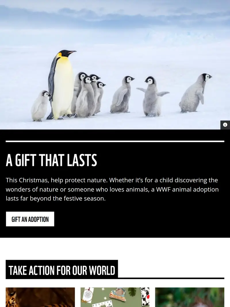 WWF - homepage (tablet)