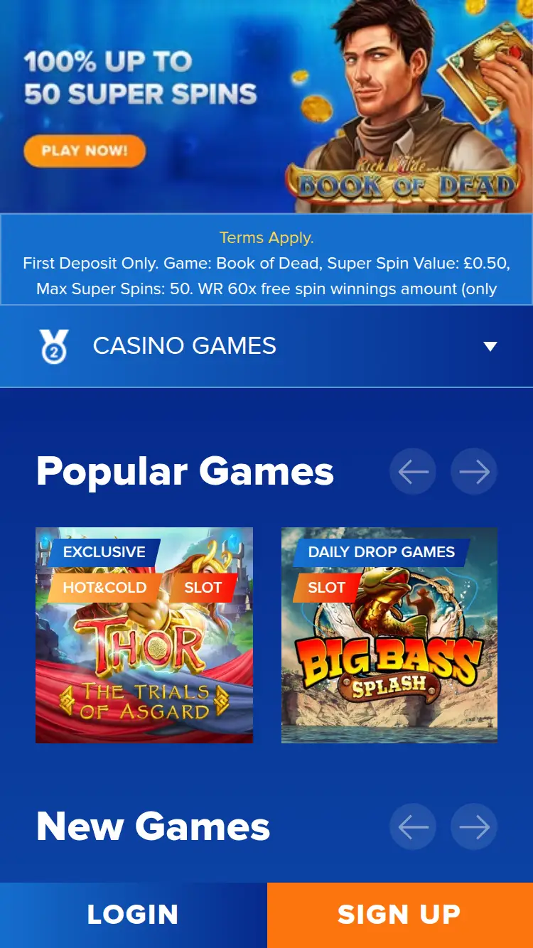 Ahti Games - homepage (mobile)