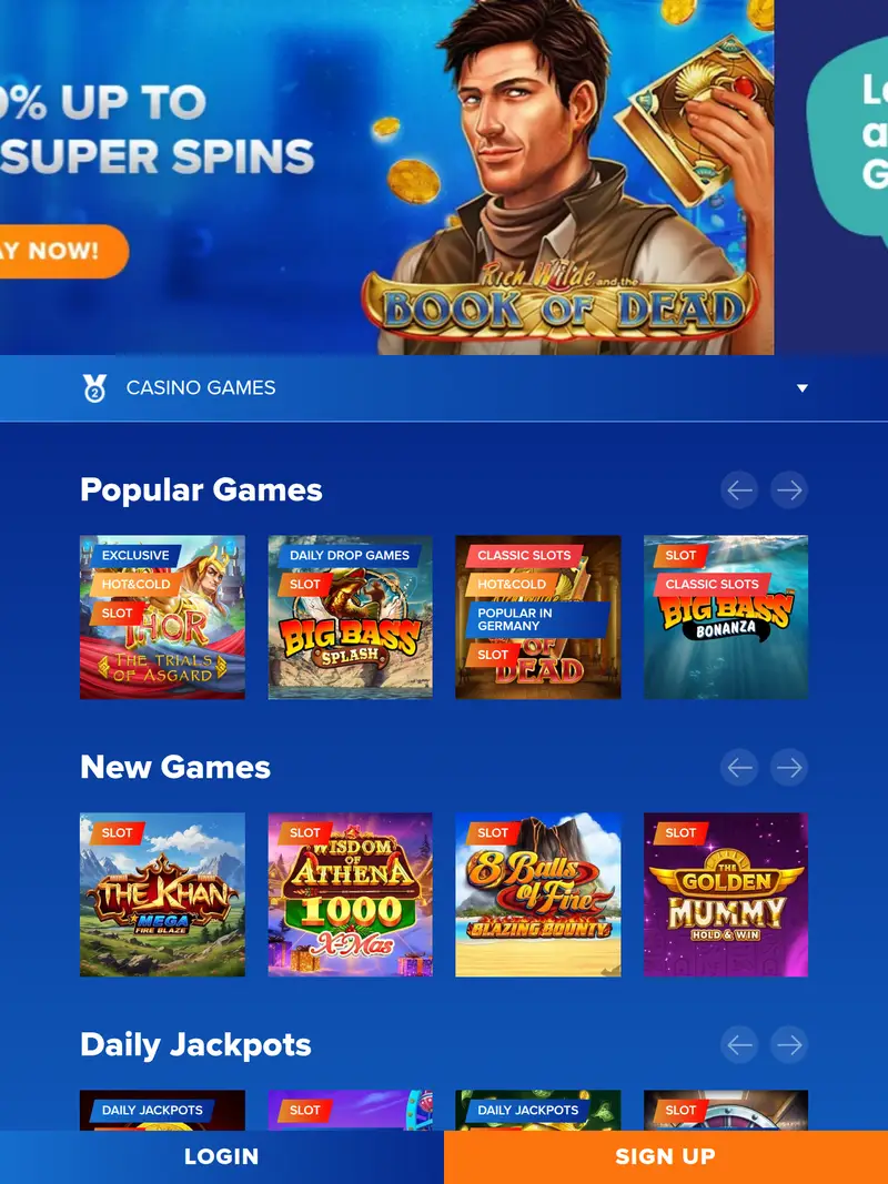 Ahti Games - homepage (tablet)