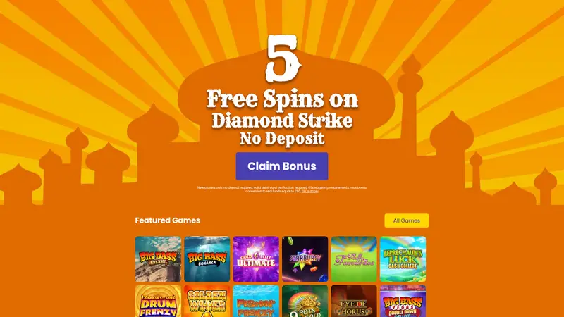 Aladdin Slots - homepage (desktop)