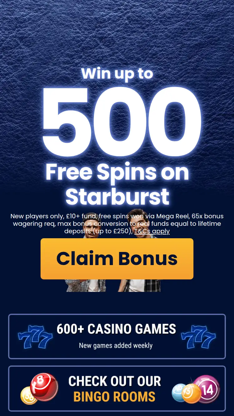 Buddy Slots - homepage (mobile)