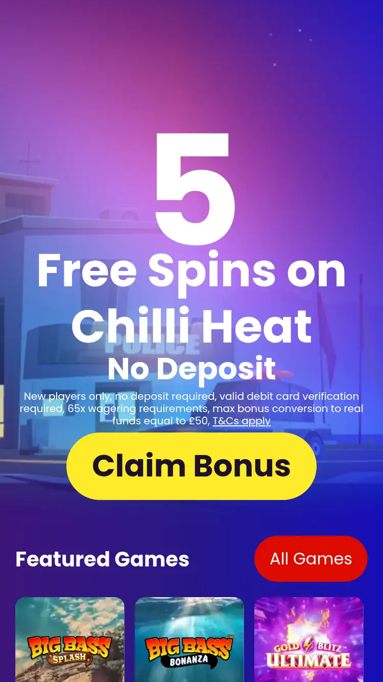 Cop Slots - homepage (mobile)