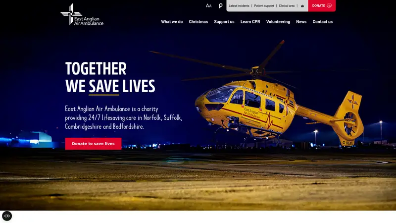 Eaaa - homepage (desktop)