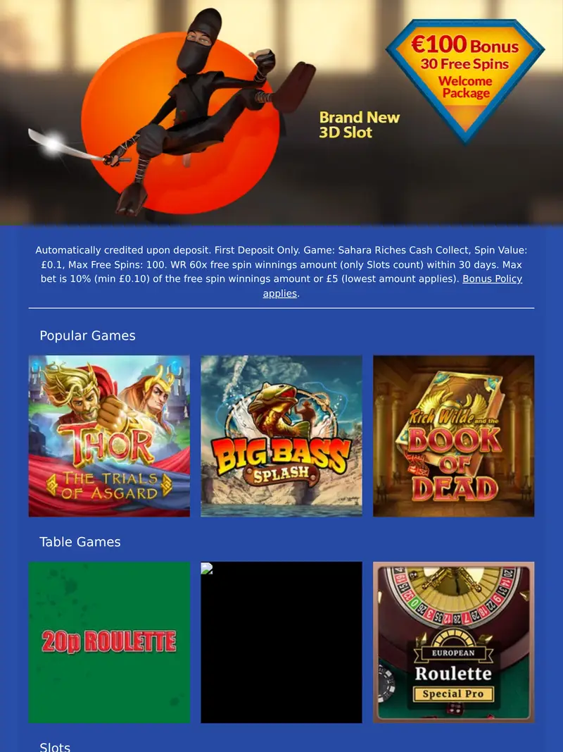 Euromania - homepage (tablet)