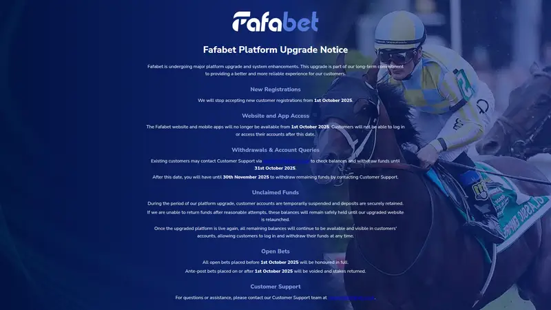 Fafa Bet - homepage (desktop)
