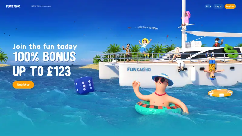 Fun Casino - homepage (desktop)