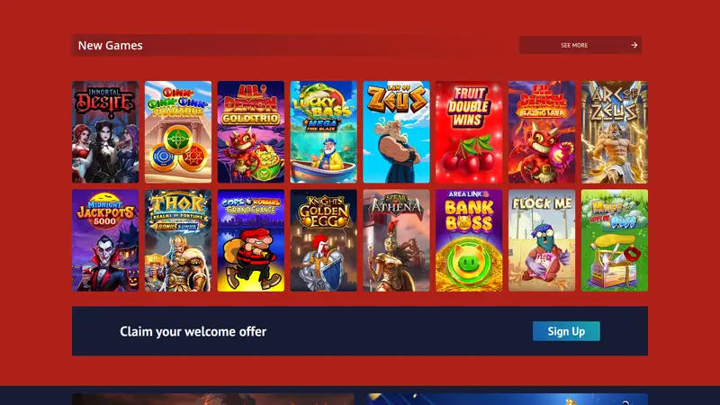 Hippozino - homepage (desktop)