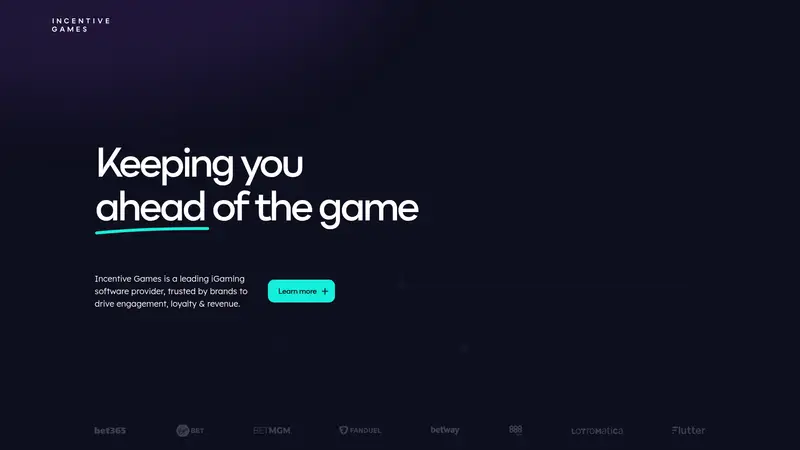 Incentive Games - homepage (desktop)