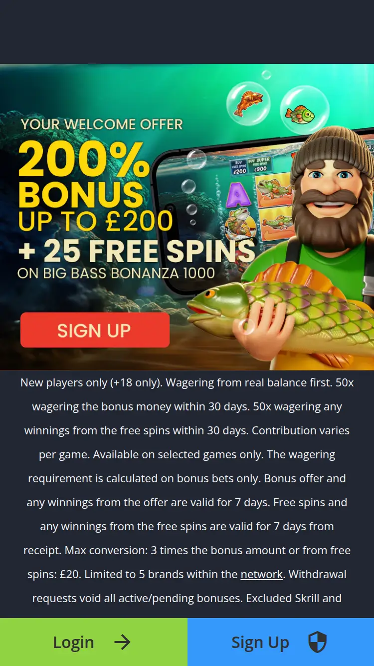 Maxi Play - homepage (mobile)