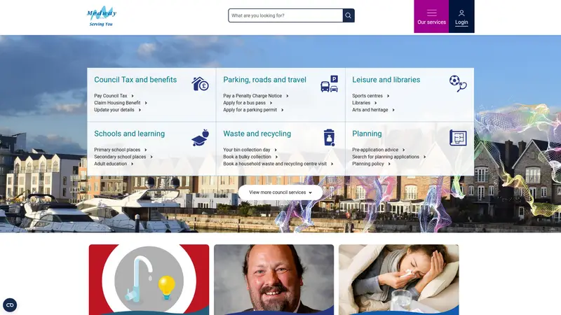 Medway.gov - homepage (desktop)