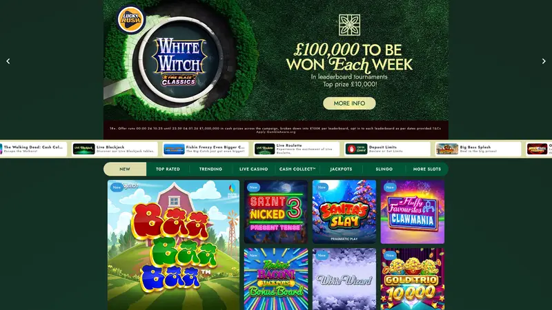 Mr Green - homepage (desktop)