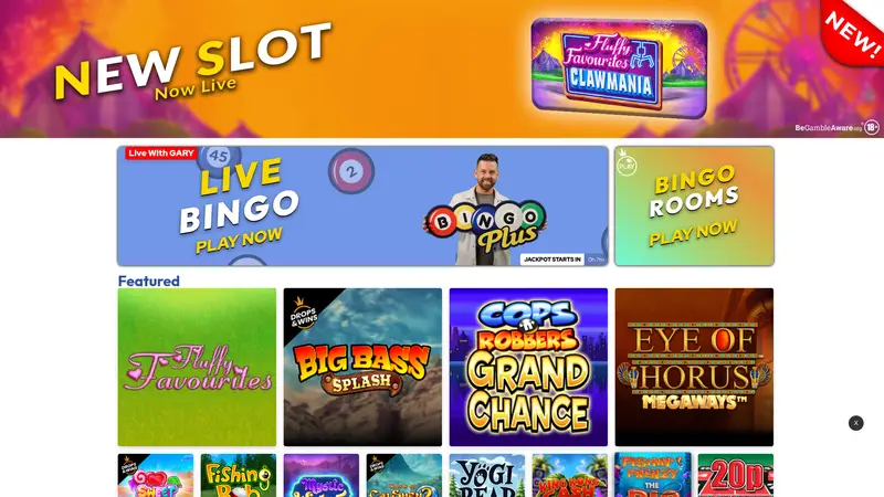 Playbingoplus - homepage (desktop)