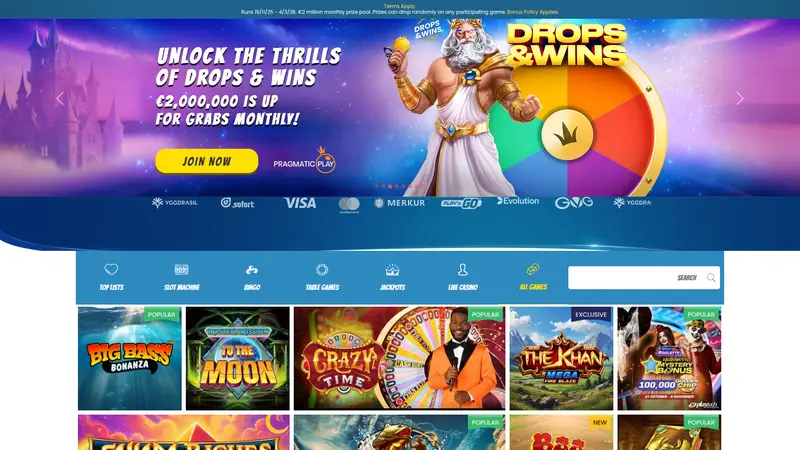 Playjango - homepage (desktop)