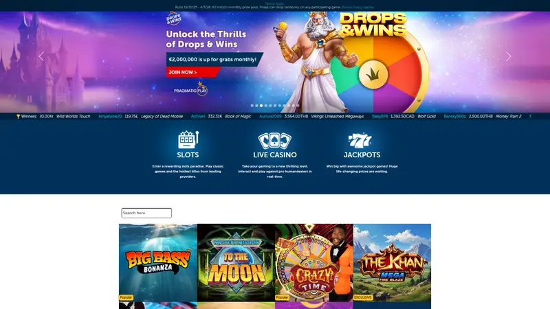 Redkings - homepage (desktop)