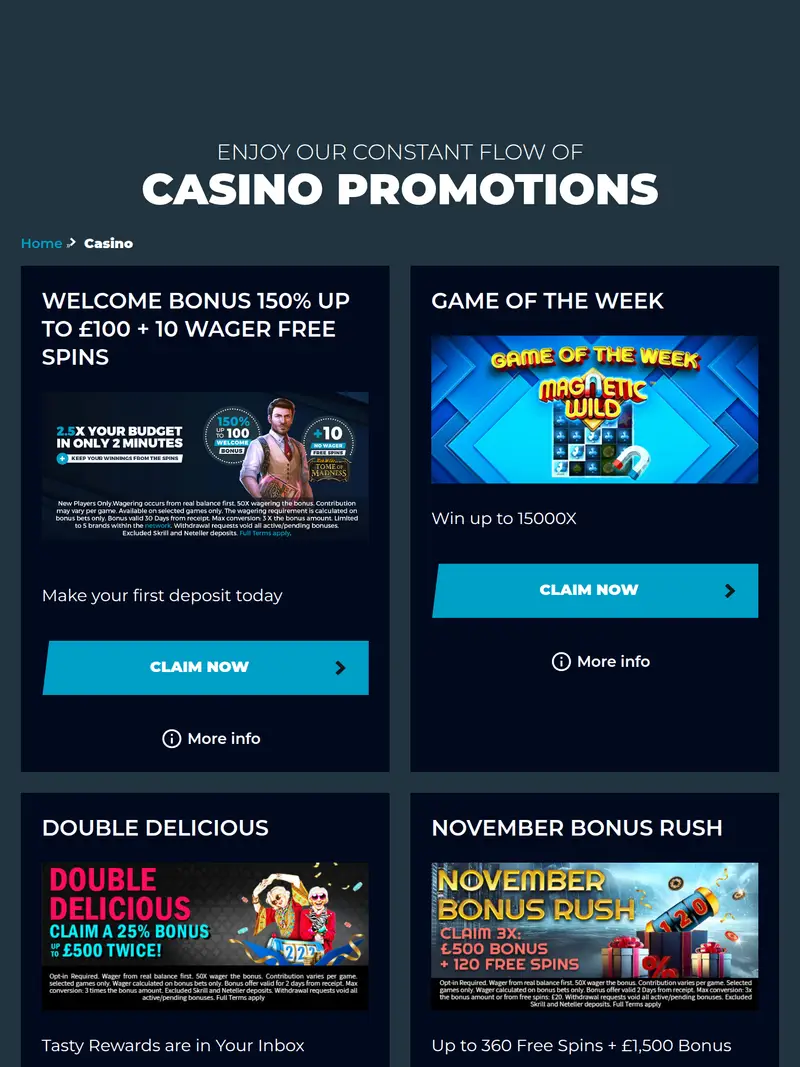 Royalswipe - homepage (tablet)