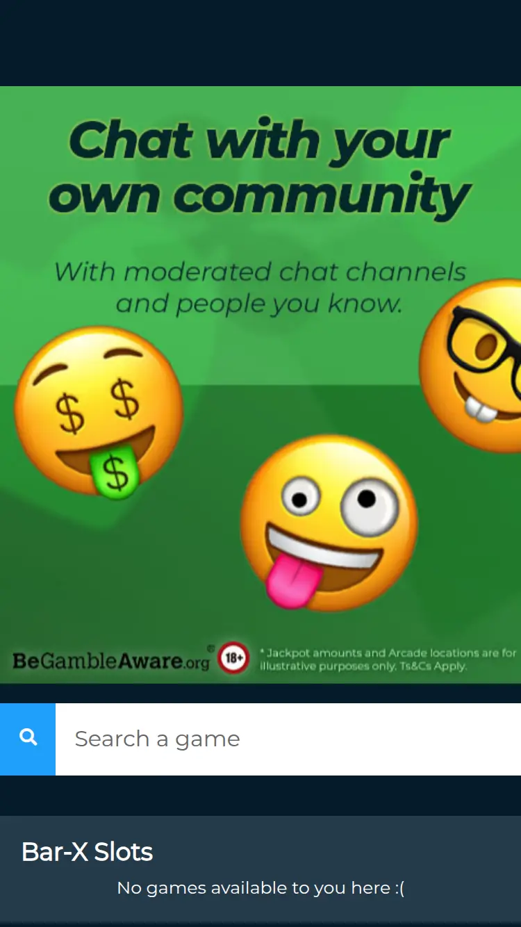 Seaside Slots - homepage (mobile)