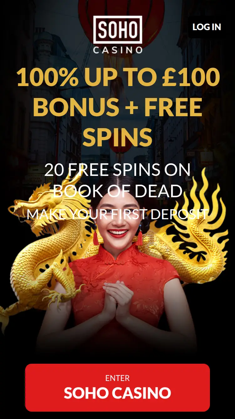 Soho Casino - homepage (mobile)