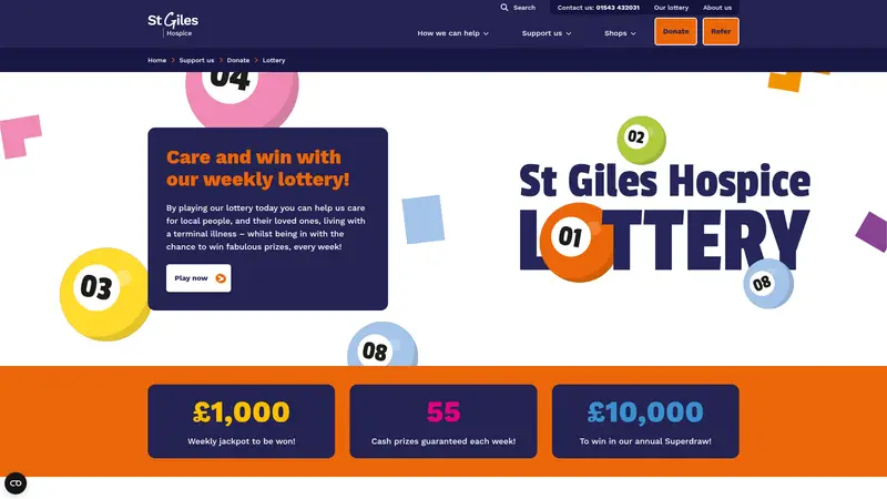 Stgileshospice - homepage (desktop)