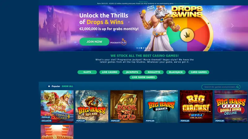 Turbonino - homepage (desktop)