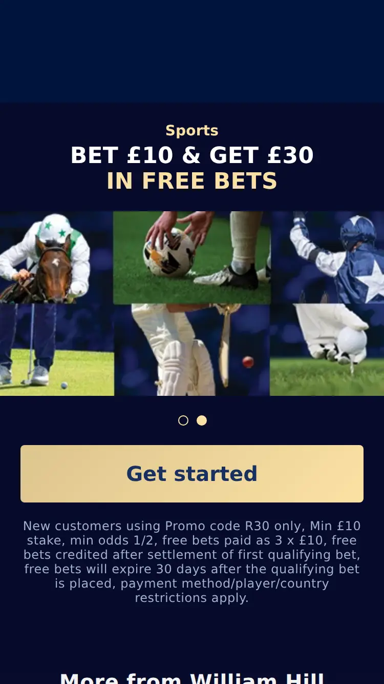 Williamhill - homepage (mobile)