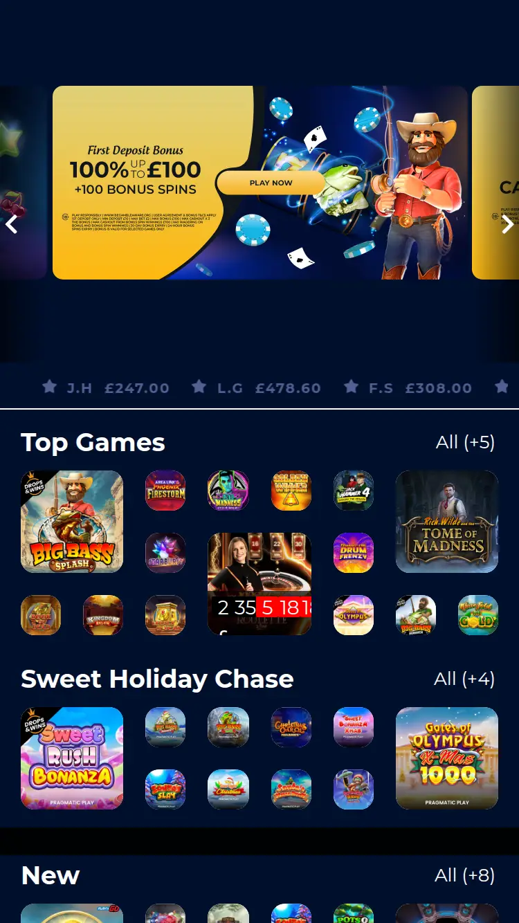 Winomania - homepage (mobile)