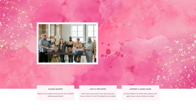 Zen Lottery - homepage (desktop)